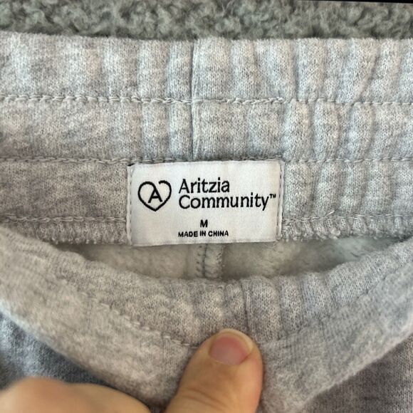 Arizia Jogger Sweat Pants Medium Fleece Drawstring Taper Leg Gray Athleisure - Picture 4 of 14